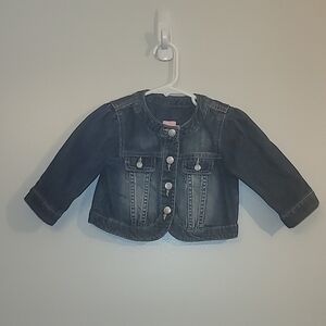 Place Dark Blue Denim Jacket Jean Jacket Girls 12-18 Months LOT H